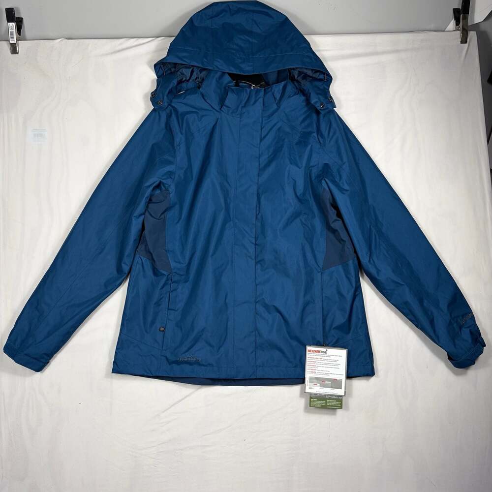Eddie Bauer Women's  Blue Rain Jacket XL Alaska NWT